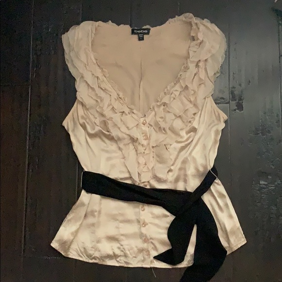 bebe Tops - Ruffled top bebe Tops - Ruffled top